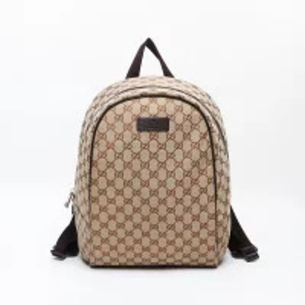 Gucci GG Canvas Backpack Daypack Beige Cream
